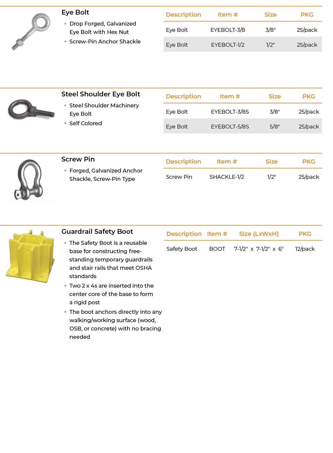 ￼￼Eye Bolt � Drop Forged, Galvanized Eye Bolt with Hex Nut � Screw Pin Anchor Shackle ￼￼Steel Shoulder Eye Bolt � Ste...