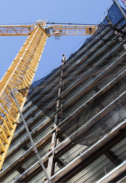 daylight view of the construction of a new building