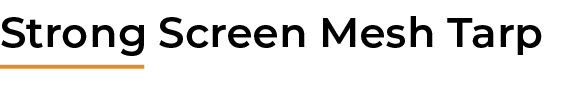 ﻿Strong Screen Mesh Tarp 