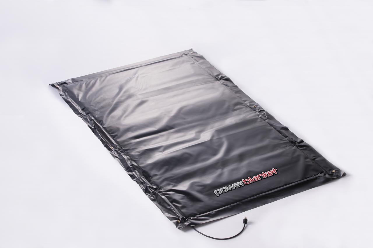 6 x 10 Finished Dimensions 5 x 9 Heated Dimensions Powerblanket EH0509 High Watt Density Ground Thawing Blanket Epoxy Curing Blanket 